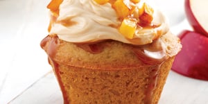 Photo de la Recette: Cupcakes aux Pommes Confites, Sauce au Sucre d’Érable