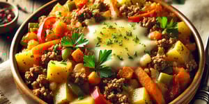 Photo de la Recette: Hachis de Bœuf aux Légumes Express
