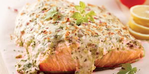 Photo de la Recette: Filet de Saumon Gratiné