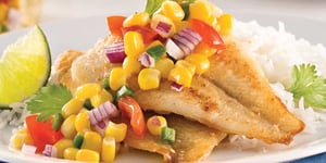 Photo de la Recette: Filets de Sole, Salsa de Maïs