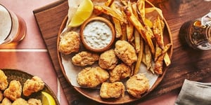 Bouchées de Fish and Chips à la Friteuse à Air