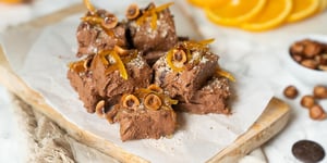 Fudge aux Noisettes et aux Oranges Confites