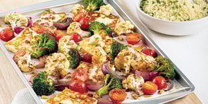 Halloumi et Légumes à la Méditerranéenne sur la Plaque