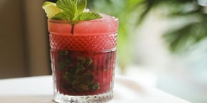 Photo de la Recette: Mojito Framboise-pêche