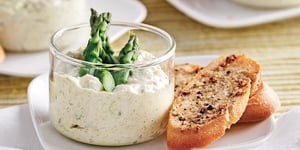 Photo de la Recette: Mousse de Poireaux aux Pointes d’Asperges