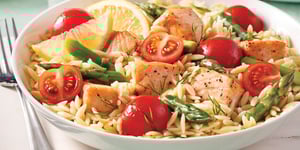 Photo de la Recette: One Pot d’Orzo au Saumon