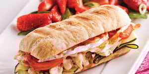 Paninis au Poulet, Brie et Pesto