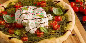Photo de la Recette: Pizza Tomates Basilic et Burrata
