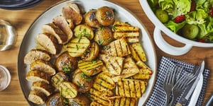 Porc et Tofu à la Dijonnaise au BBQ