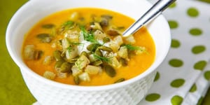 Photo de la Recette: Potage Citrouille, Poires et Fenouil