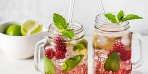 Photo de la Recette: Mocktail : Virgin Mojito à la Framboise