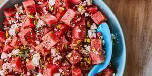 Photo de la Recette: Salade de Melon d’Eau Épicée