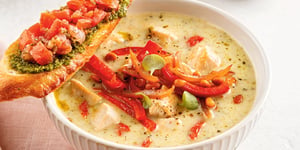 Soupe Crémeuse Poulet et Pesto