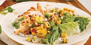 Photo de la Recette: Wrap au Poisson à Saveur Hawaïenne