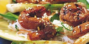 Photo de la Recette: Salade de Vermicelles et Porc Teriyaki