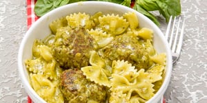 Photo de la Recette: Boulettes à la Ricotta Sauce au Pesto