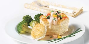 Vol-au-vent à la Goberge et au Saumon