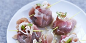 Aumônières de Jambon Cru au Foie Gras