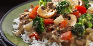 Photo de la Recette: Bœuf et Brocoli en Sauce avec Riz