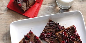 Photo de la Recette: Barres au Chocolat noir et aux Canneberges