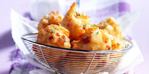 Photo de la Recette: Beignets Jambon et Amandes
