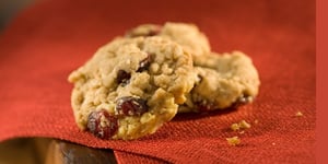 Photo de la Recette: Biscuits Fondants à l’Avoine et aux Canneberges
