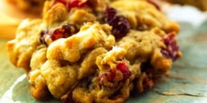 Photo de la Recette: Biscuits aux Canneberges et aux Flocons