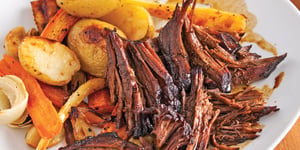 Photo de la Recette: Boeuf Braisé au Sirop D'Érable et Vinaigre Balsamique