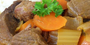 Photo de la Recette: Bœuf au Jus de Carottes (mijoteuse)