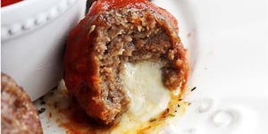 Photo de la Recette: Boulette de Viande Farcie au Mozzarella