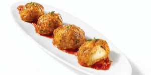 Photo de la Recette: Boulettes de Saucisse Calabrese et de Bocconcini