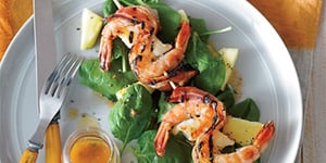 Photo de la Recette: Brochettes de Crevettes au Bacon