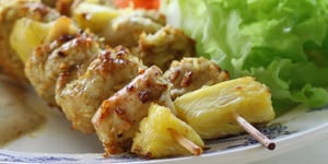 Photo de la Recette: Brochettes de Poulet à L'Ananas
