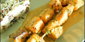 Photo de la Recette: Brochettes de Poulet Miel-Gingembre