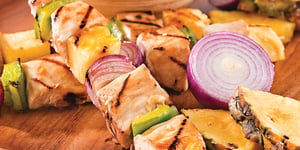 Photo de la Recette: Brochettes de Poulet et Ananas au Gingembre