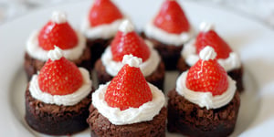 Photo de la Recette: Les brownies du Père Noël
