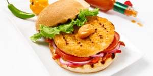 Photo de la Recette: Burgers de Poulet Pané Façon Cajun