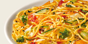 Photo de la Recette: Capellinis avec Légumes au « Pecorino »