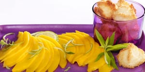 Photo de la Recette: Carpaccio de Mangue et Congolais