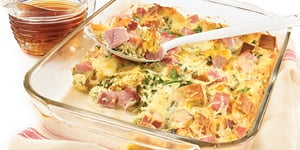 Photo de la Recette: Casserole Déjeuner au Jambon et au Fromage OKA
