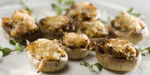 Photo de la Recette: Champignons Farcis au Pesto Crémeux