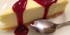 Photo de la Recette: Cheesecake au Coulis de Framboise