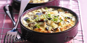 Photo de la Recette: Clafoutis d’aubergine
