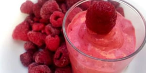 Photo de la Recette: Crème Glacée Framboise Express