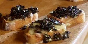 Croûtons de Pain aux Champignons et au Fromage