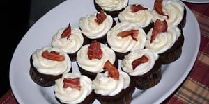 Photo de la Recette: Cupcakes Chocolat-Bacon