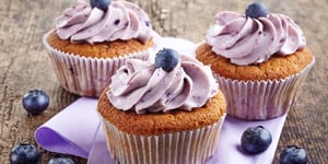 Photo de la Recette: Cupcakes aux Bleuets