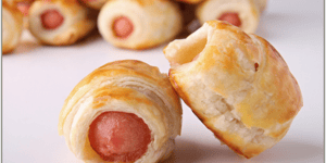 Photo de la Recette: FEUILLANTINES DE SAUCISSES À LA MOUTARDE À L'ANCIENNE ET AU MIEL