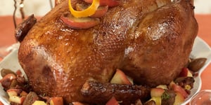 Photo de la Recette: Dinde de Noël Farcie au Foie Gras et aux Pommes
