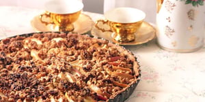 Photo de la Recette: Douce Tarte Pomme-poire à L’amande et Cannelle